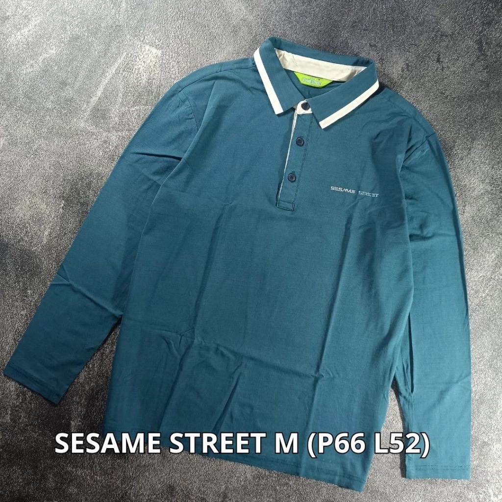 เสื้อกอล์ฟ SESAME STREET พร้อมคอปกโปโลสําหรับผู้ชาย