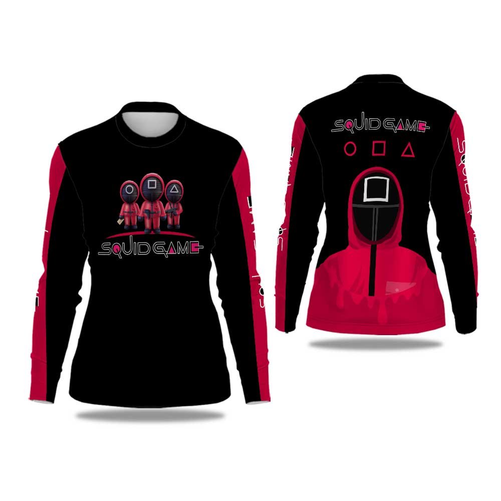 เสื้อยืดผู้หญิง Jersey SQUID GAME / Jersey SQUID GAME Fullprint Art-02