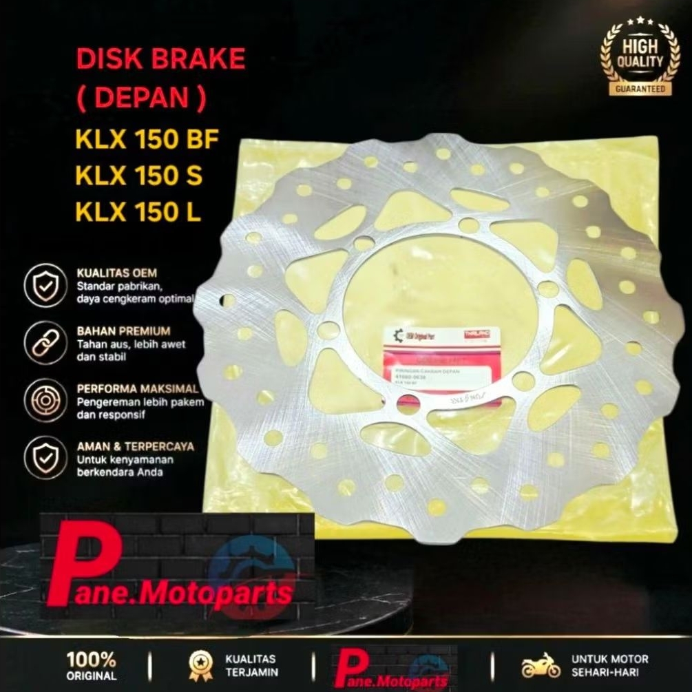 แผ่นดิสก์ด้านหน้า KLX 150 BF ดิสก์เบรก FR KLX 150 L KLX 150 S KLX 150 BF คุณภาพดีที่สุด