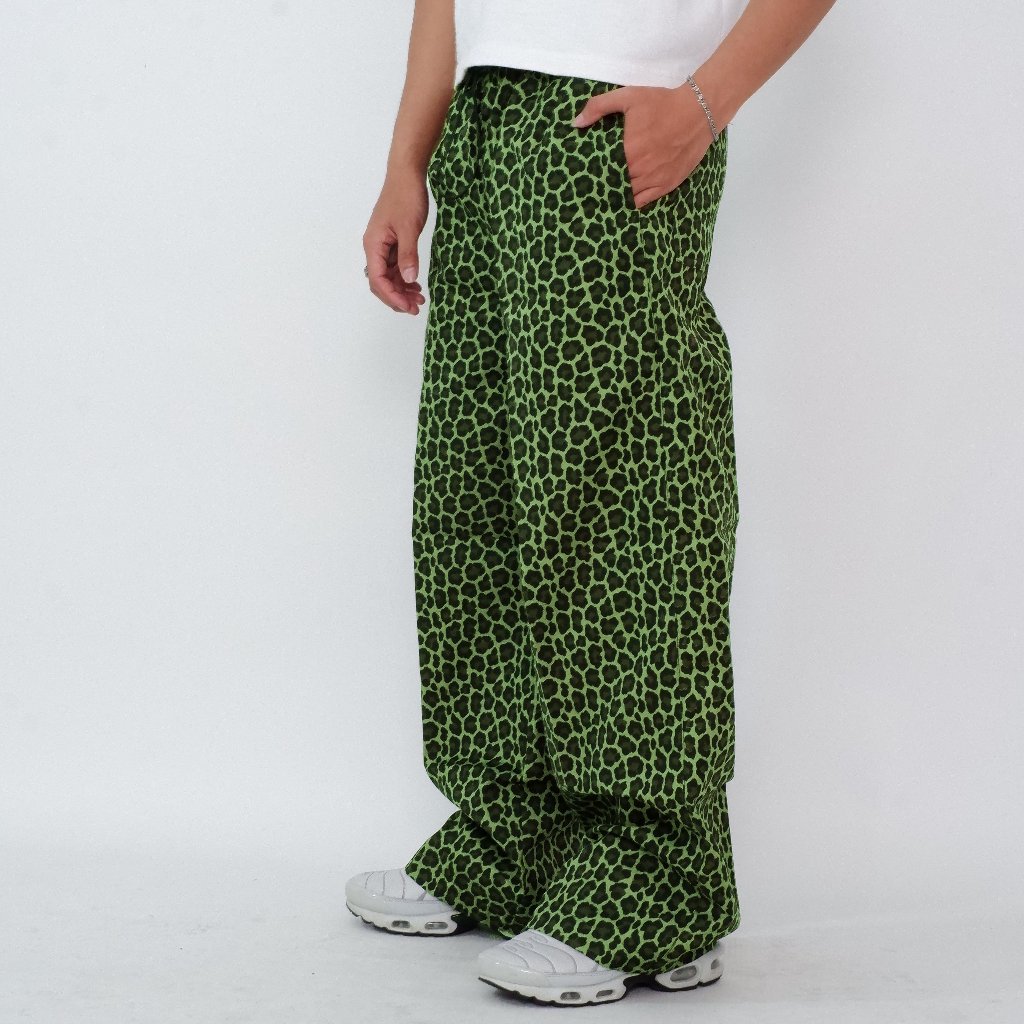 Pancloth Sport Leopard Print Pants / Leopard Baggy Pants / Camoflauge Leopard