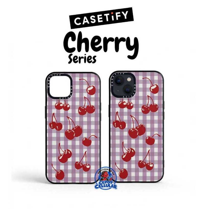 HP Casetify Cherry Series พร้อมกล่องสําหรับ Ip 13, Ip 14 Limited Edition | เคสโทรศัพท์นําเข้าลายผู้ช