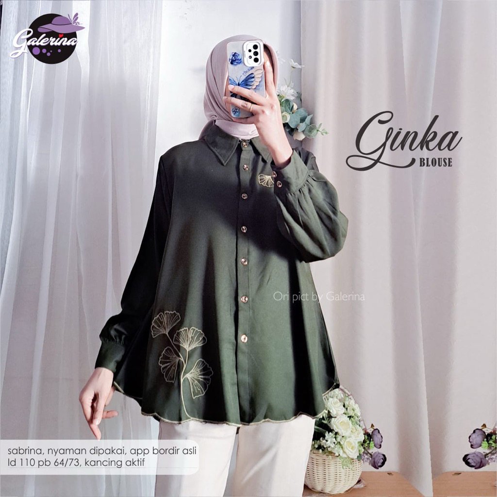 NO CANCEL• Ginka Blouse by Galerina• เสื้อเชิ้ตปักลาย