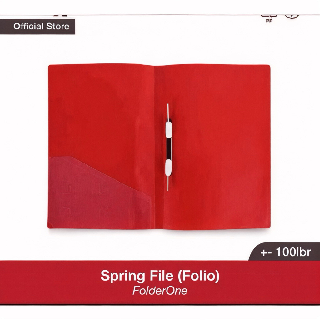 Folder One - Map Spring (แฟ้มสปริง) Folio F4 Map Snell