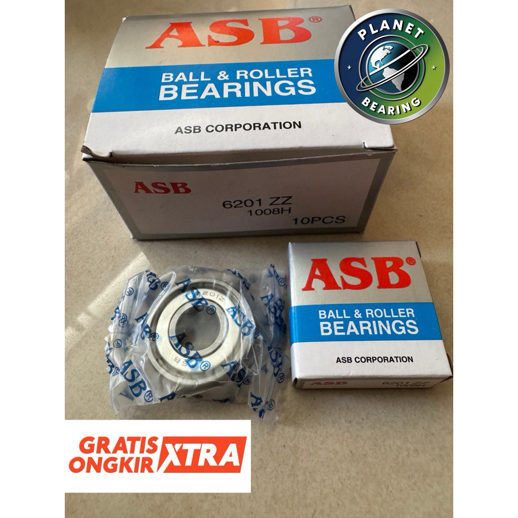 แบริ่ง ZZ ASB ของแท้ 6201 (10 ชิ้น)