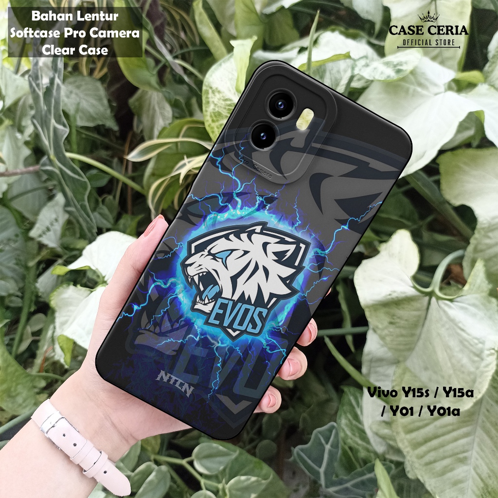 เคส HP สําหรับ Vivo Y15s / Y15a / Y01 / Y01a – EV0S Esports Motif เคสโทรศัพท์ - Pro Camera Softcase 