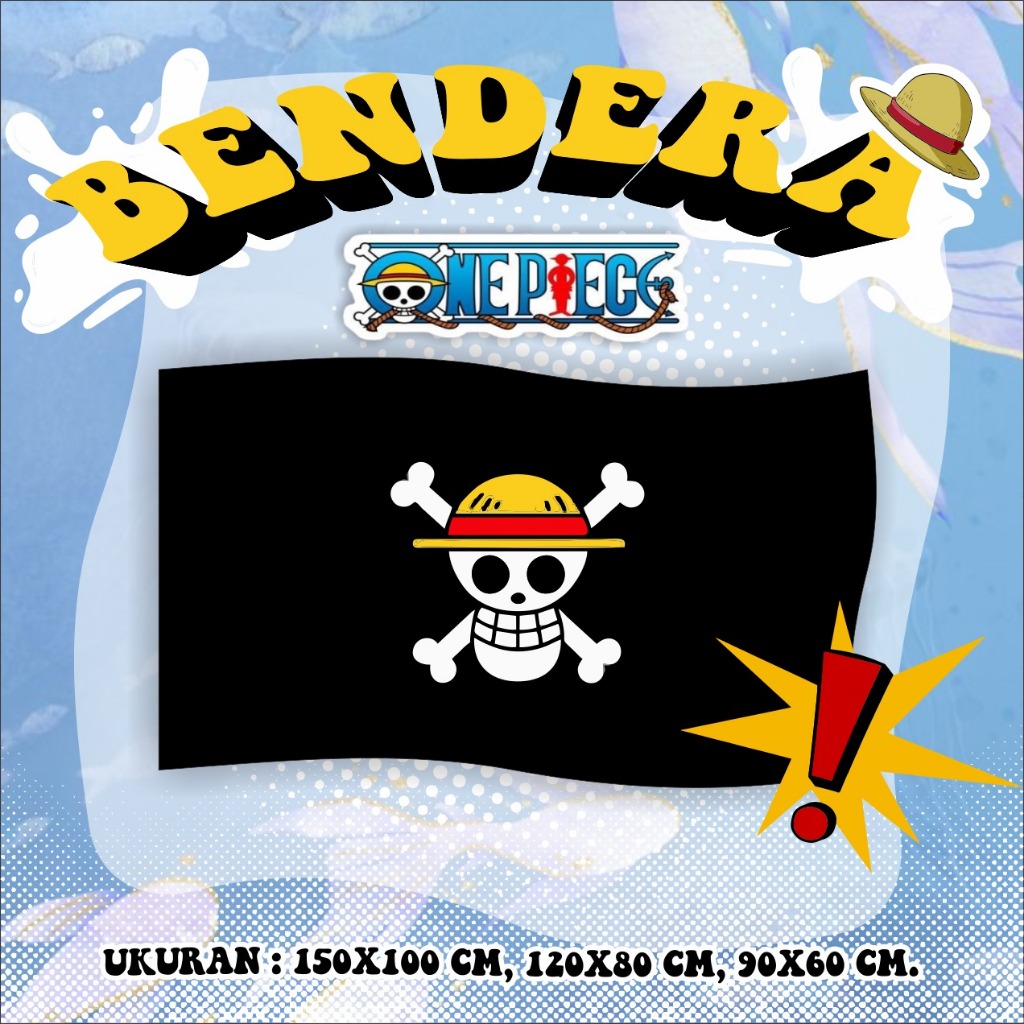 One Piece Flag One Piece Pirate Logo Flag JOLLY ROGER One Piece ตกแต่งห้อง ฯลฯ
