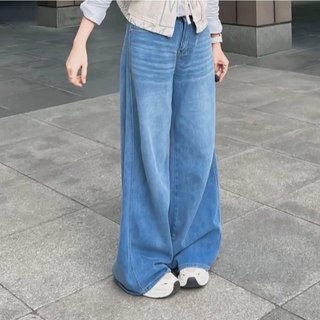 COD  Jeans Celana Jeans terbaru kulot Korea Biru muda pinggang tinggi--Baggy Jeans -baggy baggy