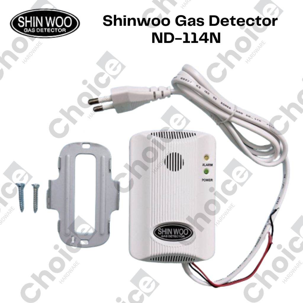 Shinwoo Gas Detector ND-114N - Gas Leak Detector Alarm