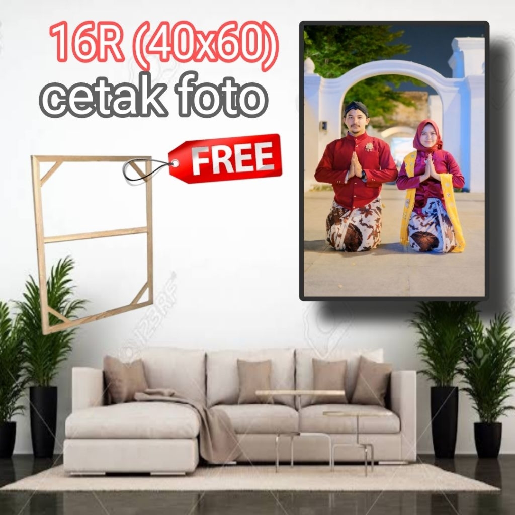 SAVE CONTENTTS 4 16R 40X60 PHOTO PRINTING PLUS WOODEN FRAME