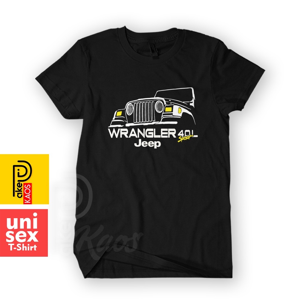 WRANGLER JEEP SPORT Mens Automotive Car T-Shirt Adult Unisex Tops PakeKaos