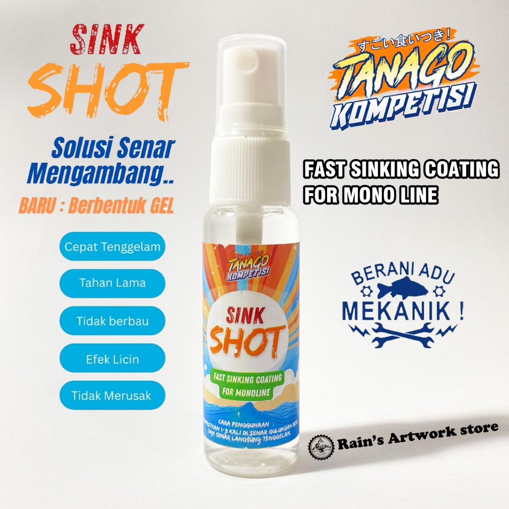 SINKSHOT Tanago Nylon Mono สเปรย์กําจัดสายตกปลา