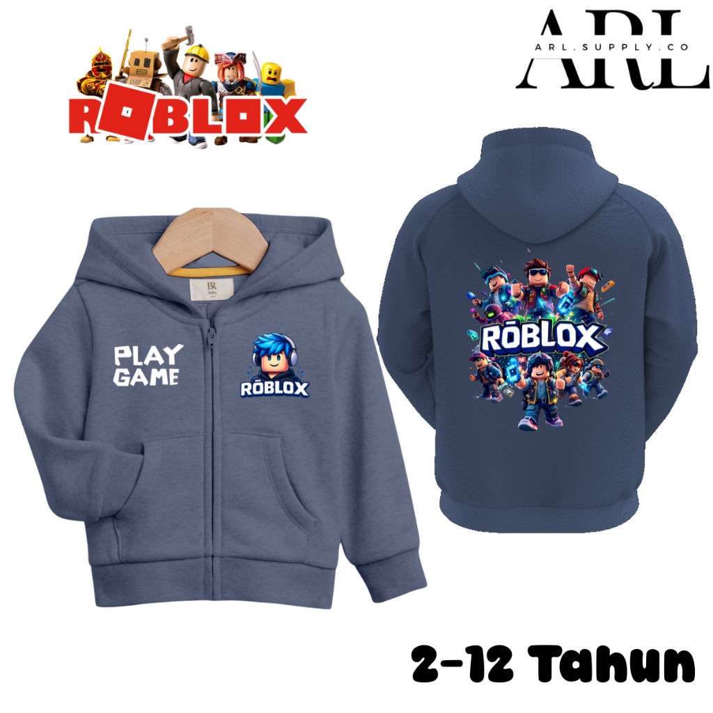 ARL SUPPLY CO - เสื้อแจ็คเก็ตซิปเกม Roblox ล่าสุดสําหรับอายุ 2-12 ปี