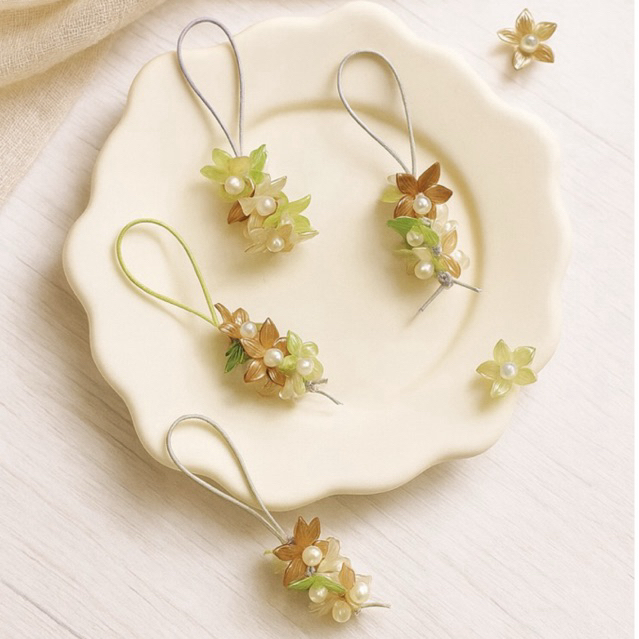 GANTUNGAN HP Zaflora Lily Flower Phonecharm Phone Lanyard โทรศัพท์ประดับดอกไม้