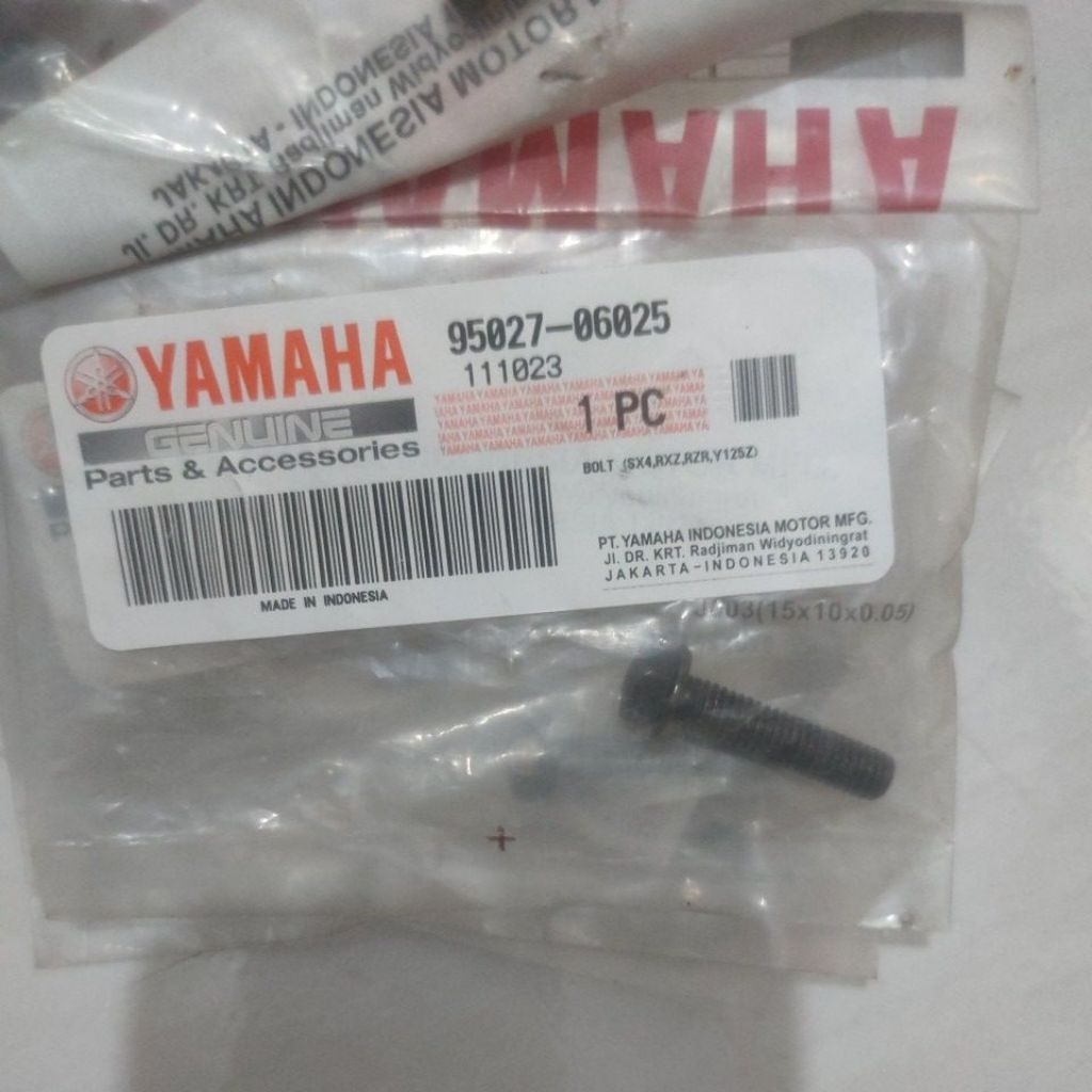 YAMAHA MX VISION RADIATOR CAP COVER BOLT XEON BLOCK BOLT CVT TANK BOLT MIO 95027-06025 ORIGINAL YAMA
