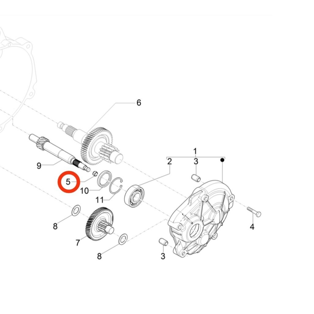 Bosh As Pulley CVT Piaggio Zip Liberty 100 / Ring Compensator Bosh As CVT Piaggio Zip Liberty 100