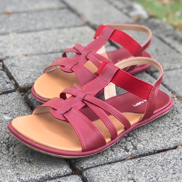 Jolie Ashley Vika18 รองเท้าแตะส้นแบนผู้หญิง