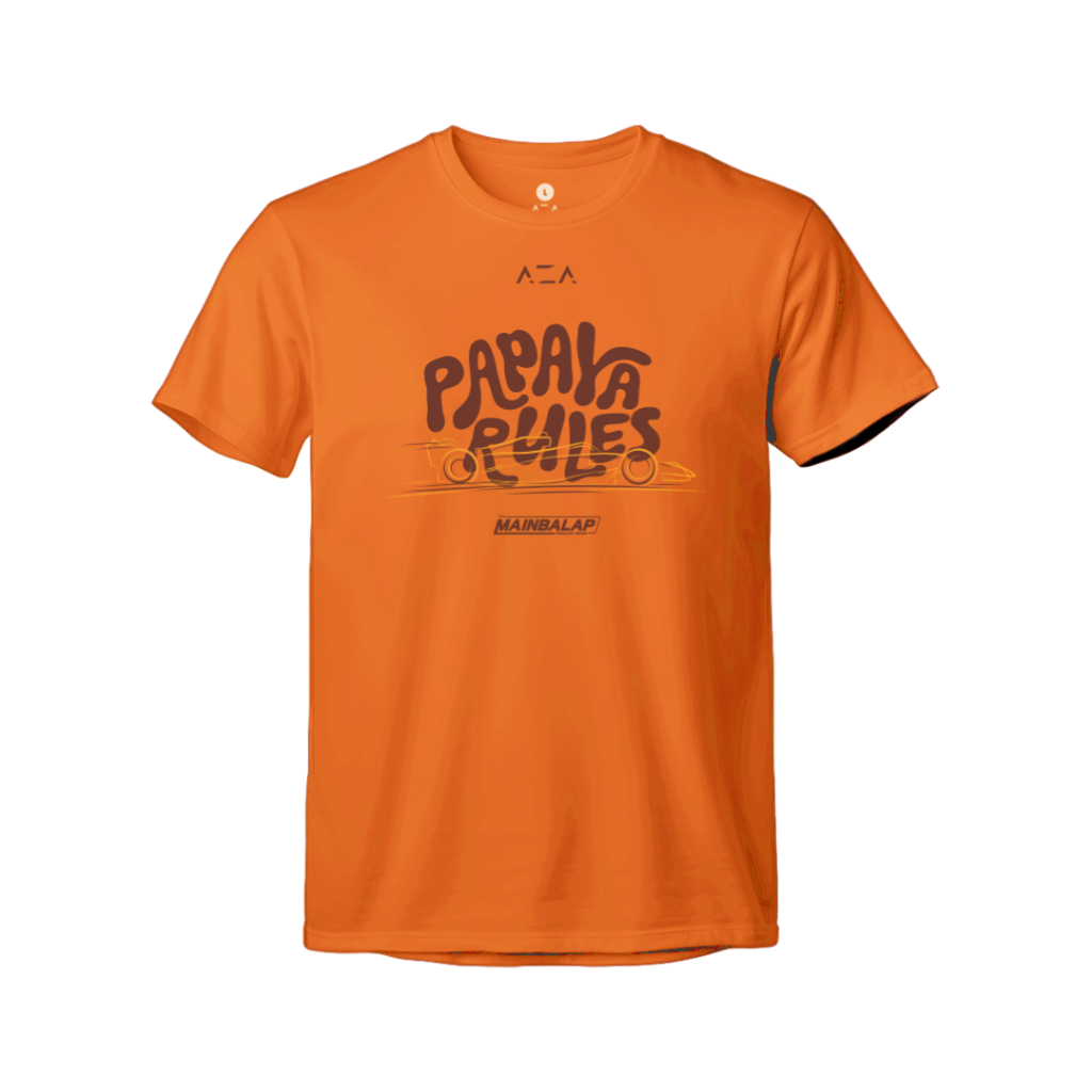 เสื้อยืด AZA x Mainbalap Papaya Rules - สีส้ม