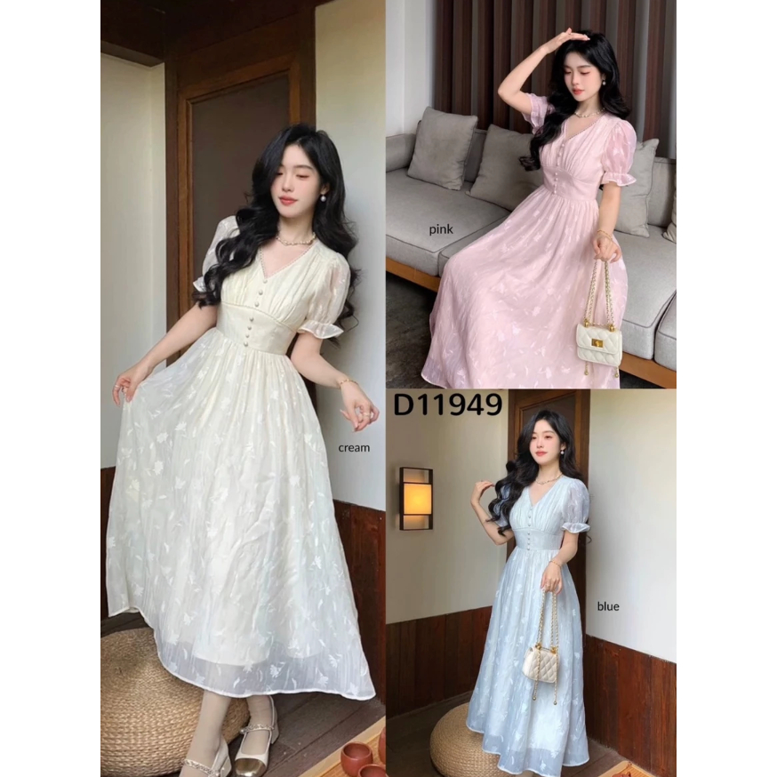 HMC- D11949 LORELEI PREMIUM SLIM WAIST FLARE DRESS