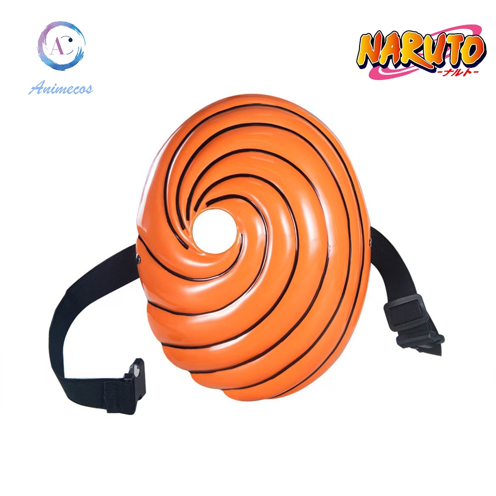 อะนิเมะ Naruto Mask Uchiha Obito Mask Akatsuki Tobi Face Mask Party Props COSPLAY Prop