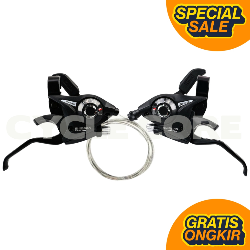 ชุดเบรก Shifter Shimano 3 x 7 Speed ST-EF51 สําหรับจักรยานพับ MTB ฯลฯ