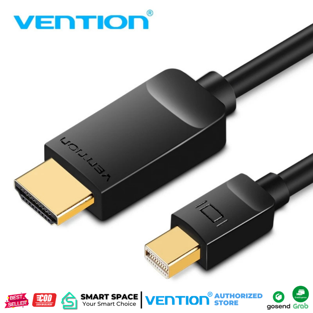 Vention Mini DP / Thunderbolt 2 ถึง HDMI Male Converter Cable 1.5M HAB Macbook iMac Mac Mini