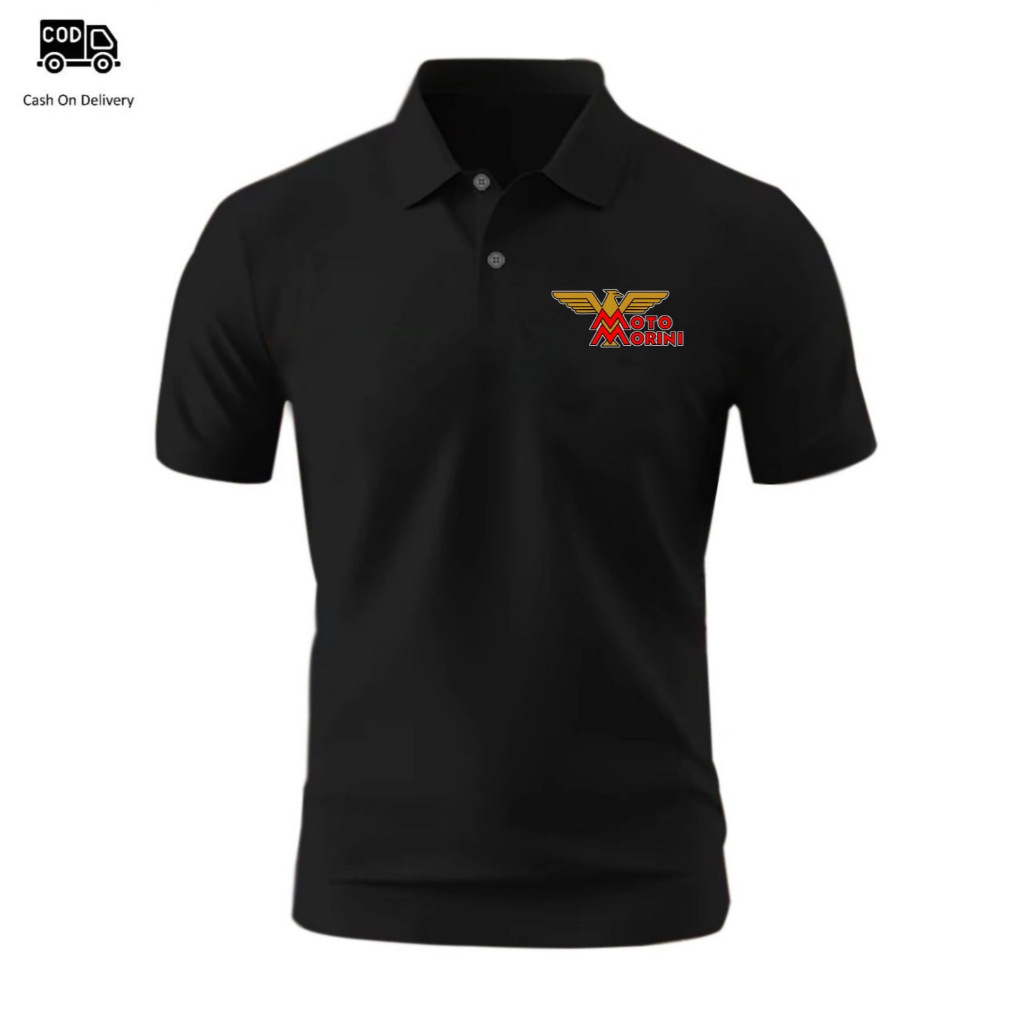 เสื้อยืดผู้ชายคอปก, CUFFED SLEEVES, DTF PRINT LOGO