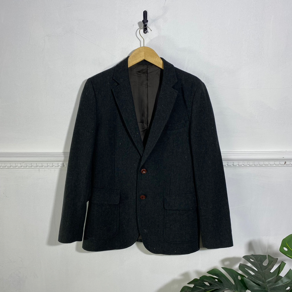 SPAO DARKGREEN BLAZER JACKET (P75 L51)