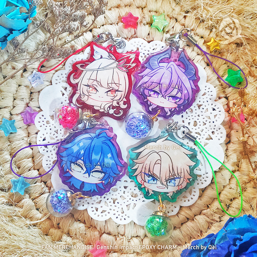 Phonestrap Epoxy NOD-KRAI Genshin Impact - สินค้าพัดลมโดย Qei: Varka, Flins, Durin, Alice