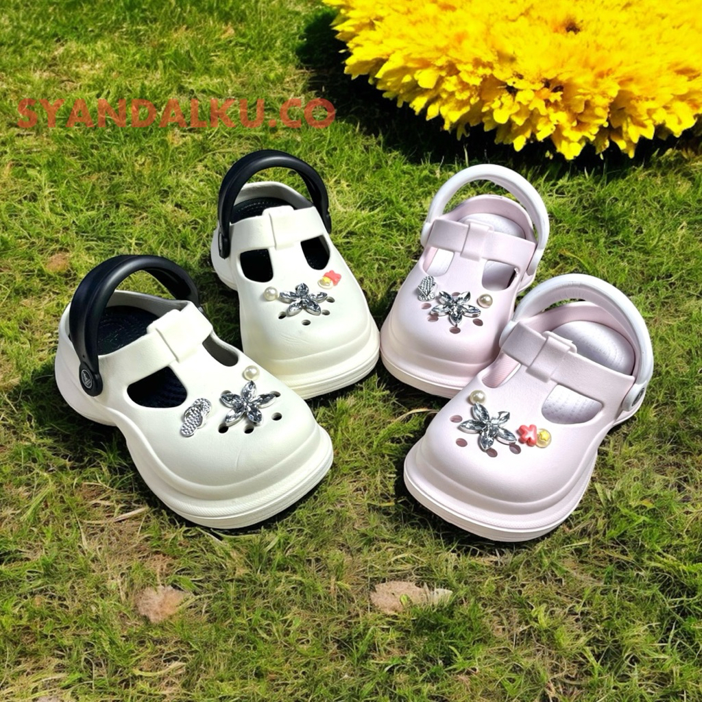 [SYANDALKU.CO] รองเท้าแตะผู้หญิง - Baim Kodok Wedges BALANCE BLOOM Cans คุณภาพสูงล่าสุด 823-A