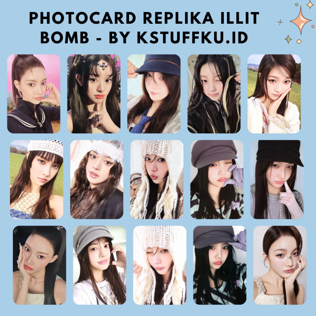 REPLIKA [MIN BUY 5] Photocard ILLIT BOMB โดย kstuffku.id