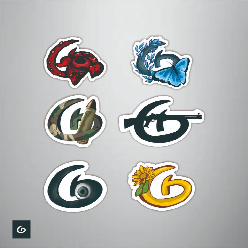 สติ๊กเกอร์แพ็ค บด ฉบับที่.1 - สติ๊กเกอร์เท่ๆ | ความงามความงาม | สเก็ตสเก็ต | ย้อนยุค | HYPE HYPE HYP