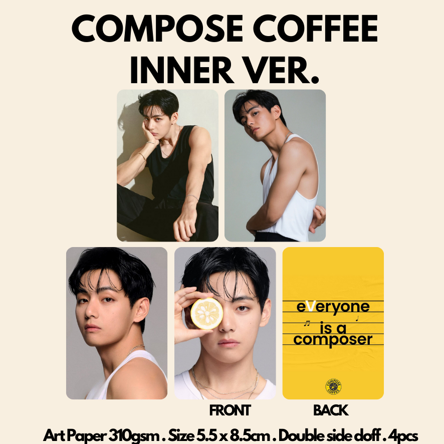[KUKIRA] Photocard V Taehyung Compose Coffee