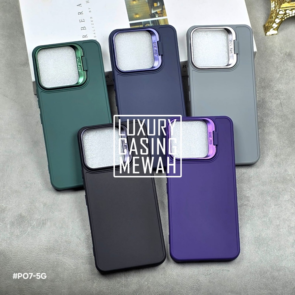 พรีเมี่ยม Softcase ยืนแหวนกล้อง Tecno Pova 7 5G Tecno Pova 7 Pro Tecno Pova 7 Ultra Tecno Pova 7