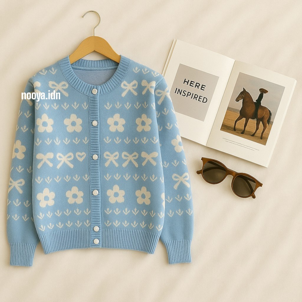 โนย่า | Athena เสื้อไหมพรมพรีเมี่ยมเสื้อสเวตเตอร์ถักถักอะคริลิคผู้หญิงถักด้านบนด้านนอก Cadigan Rajut