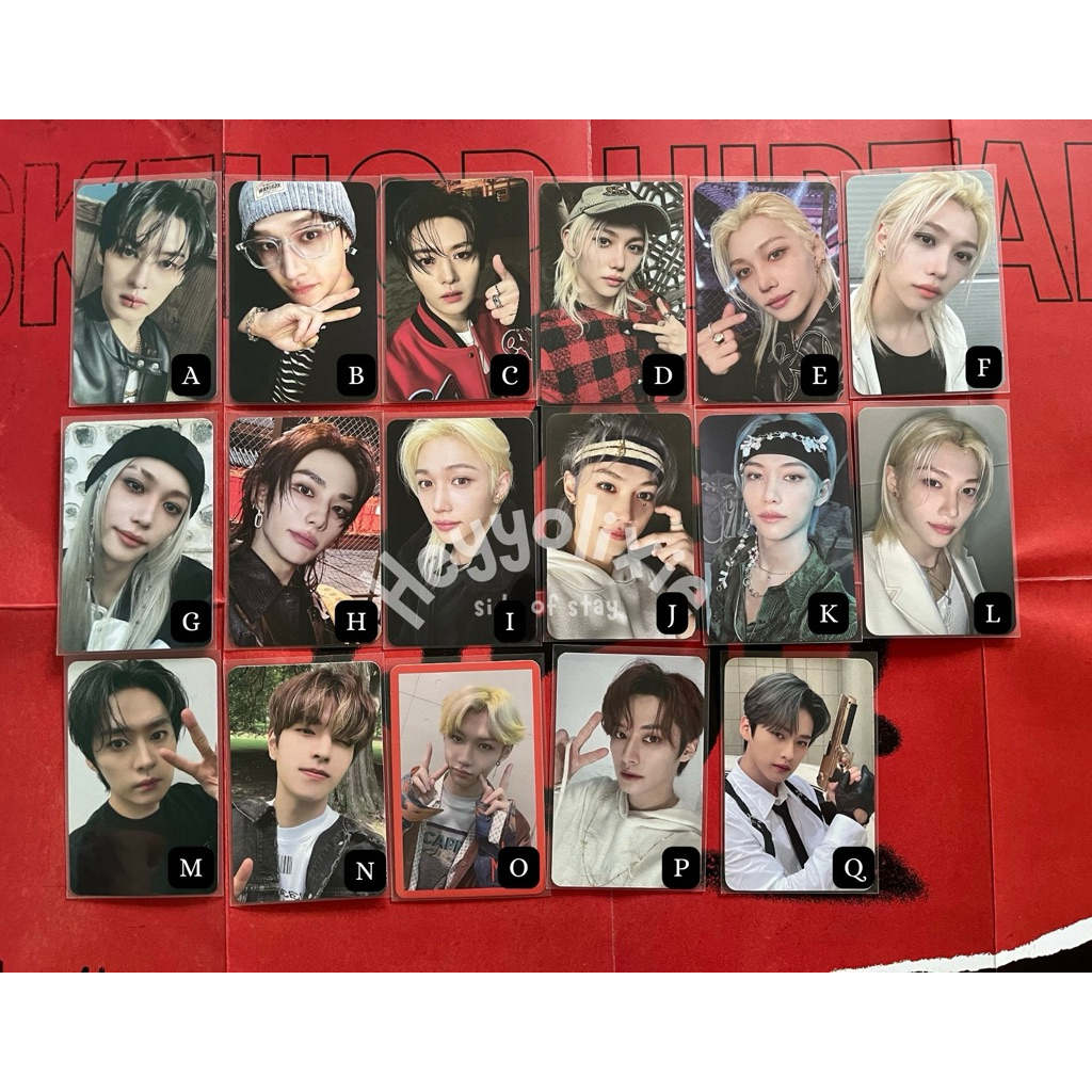 Photocard straykids bangchan leeknow hyuna felix seungmin