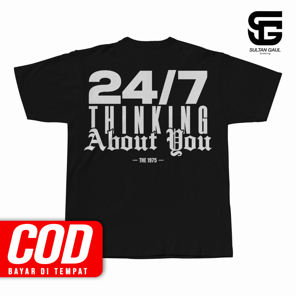 เสื้อยืดสุนทรียศาสตร์ THE 1975 Band 24/7 ABOUT YOU Distro Unisex