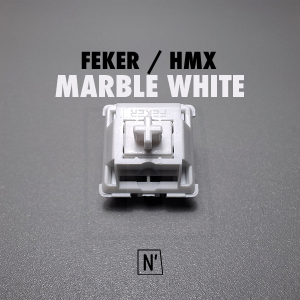 FEKER/HMX Marble White Linear Switch 47g PCB Mount 5 Pin