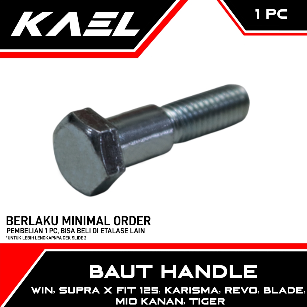 1 PC Win & Supra X FIT 125 & Karisma & Revo & Blade & Mio Right & Tiger Handle Bosh Boss Bolt Boss H