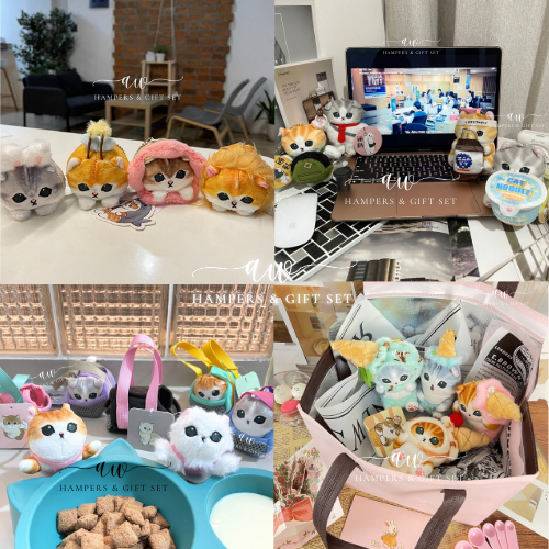 GANTUNGAN MOFUSAND KEYCHAIN / CHARACTER SHARK CAT / ANIME MEOW KAWAI DOLL / CAT LOVERS / CAT KEYCHAI