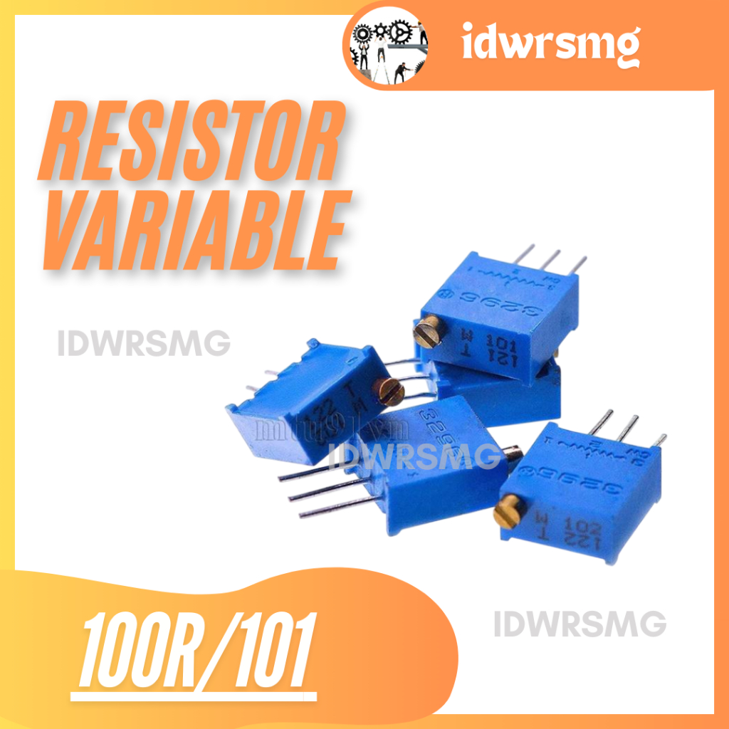 VR Variable Resistor 100R 101 3296W 100 Ohm Trimpot Blue Potentiometer