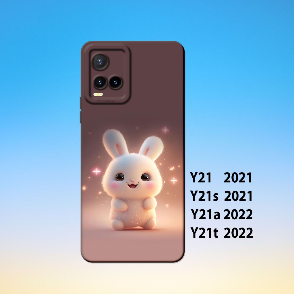 HP Vivo Y21, Vivo Y21S, Vivo Y21A, Vivo Y21T _เคสโทรศัพท์ยางสีดําสุดเท่ ยืดหยุ่น หนา