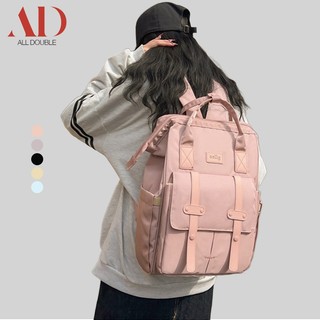 All Double Tas Ransel Korea Tahan Air tas sekolah Kapasitas Besar tas Laptop sehari-hari tas kuliah