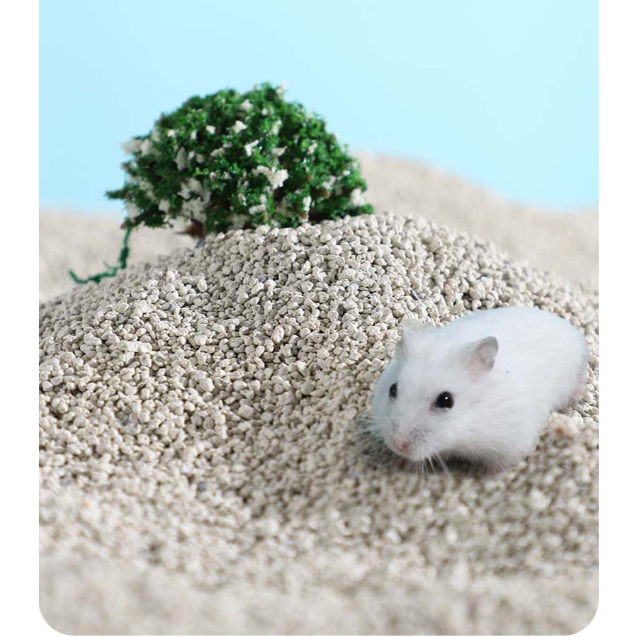 จัดส่ง 1 วัน - ZEOLITE HAMSTER SAND 1KG HAMSTER เสื่ออาบน้ํา/BEDDING/SMALLPETS