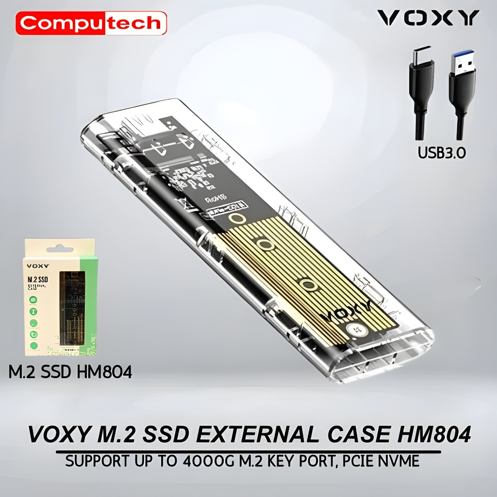 Voxy M.2 NVMe SSD เคส USB 3.0 HM804