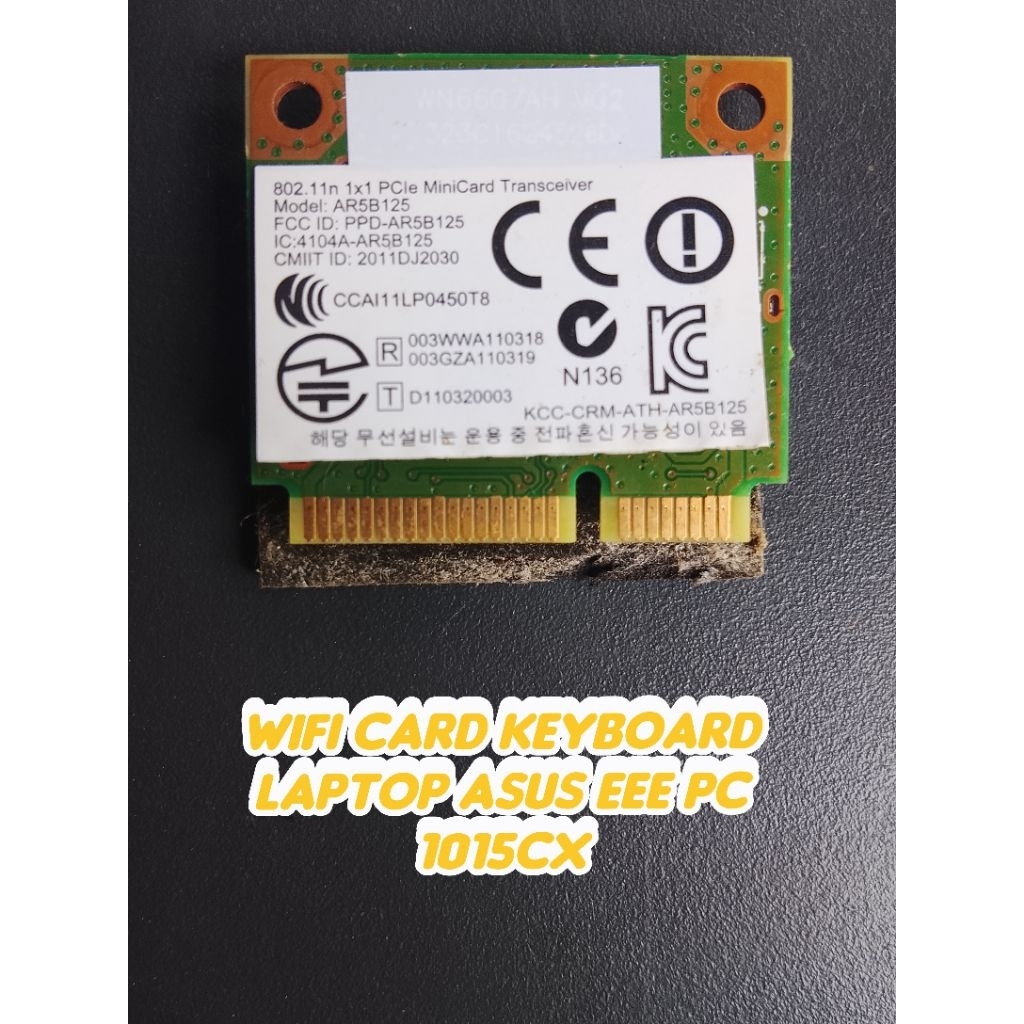 การ์ด WiFi แล็ปท็อป Asus Eee PC 1015cx