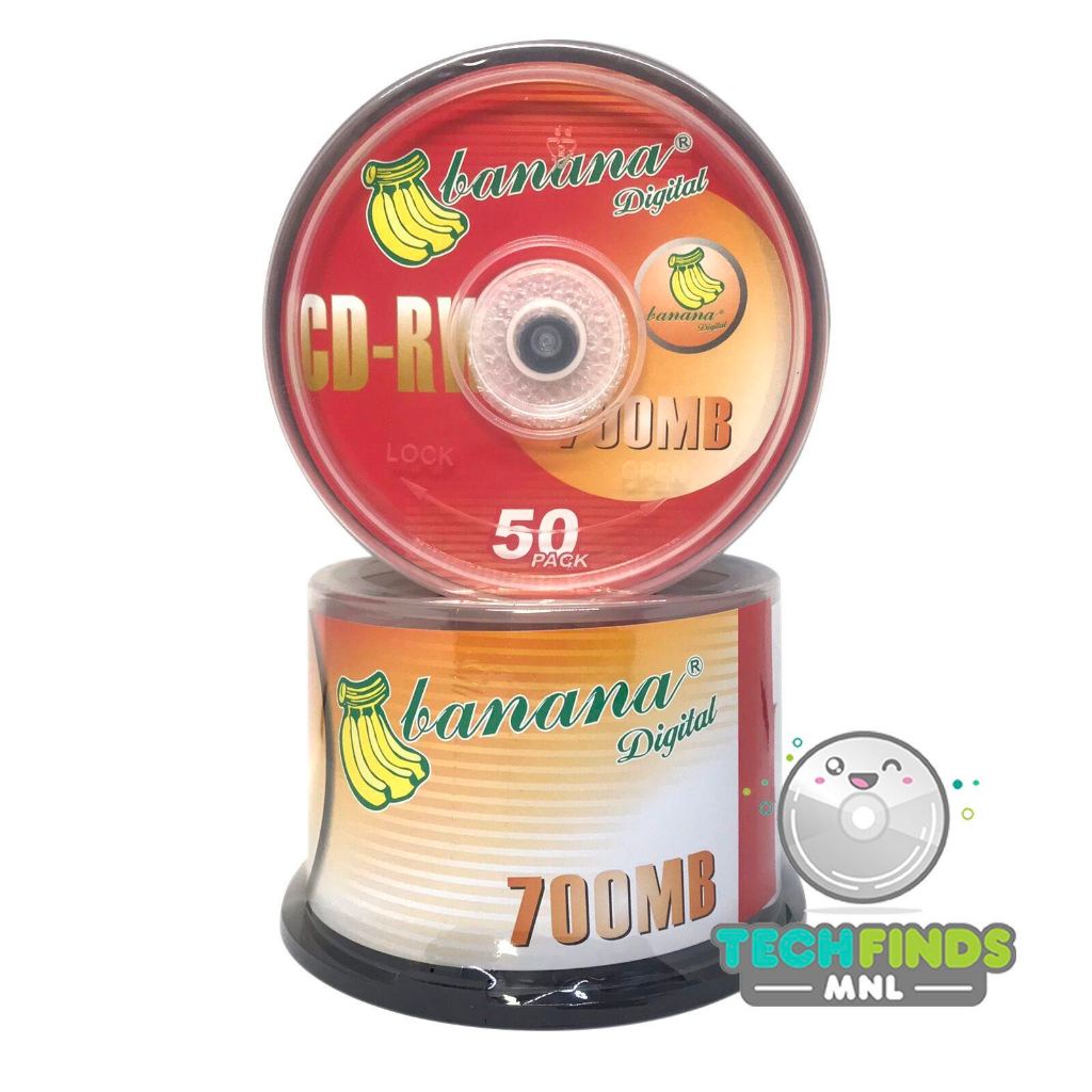CD-RW Banana Digital 700MB Banana Digital CD-RW / CDRW 700MB แผ่นเปล่า ชิ้น
