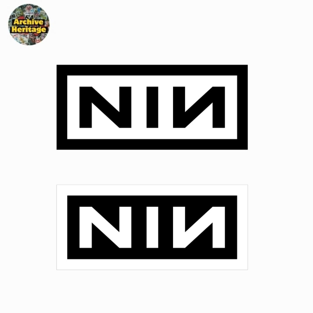 วงสติ๊กเกอร์ NIN โลโก้หิน Nine Inch