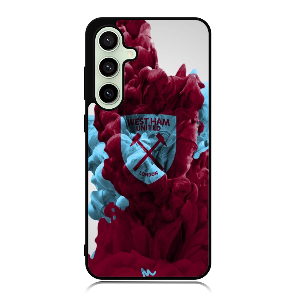 Case Phone Series Samsung A56 A36 A26 A55 A54 A53 A52 A51 A50 5G Tpu Softcase West Ham Smoke