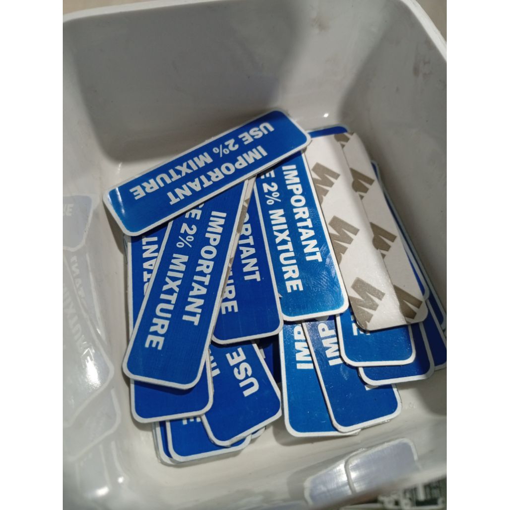 2c/o Oil Mixture Tank Emblem สําหรับรถจักรยานยนต์ Vespa Blue