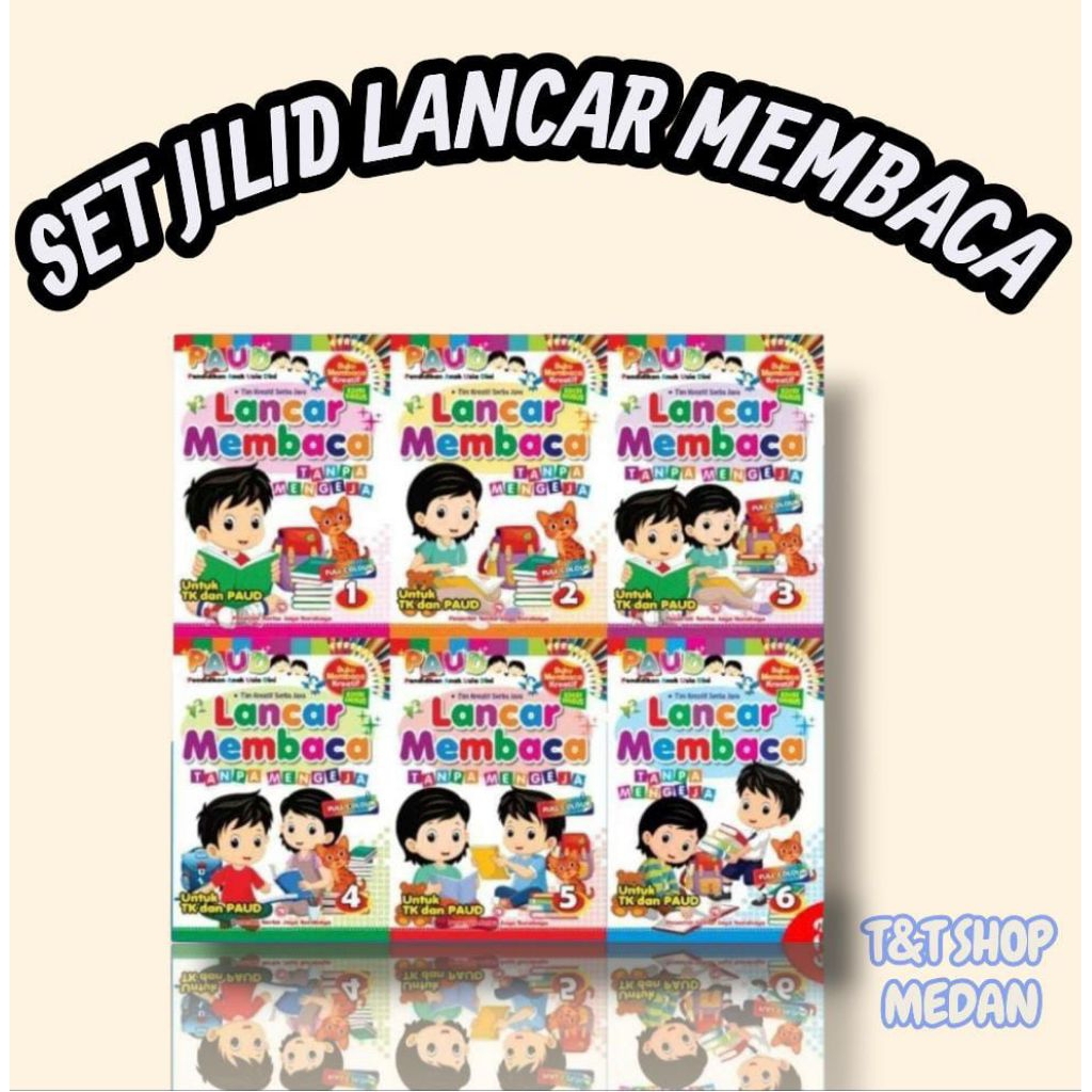 T&T SHOP ปริมาณหนังสือการอ่านเล่มสําหรับ POUD CHILDREN 1-6 อ่าน FLUENTLY